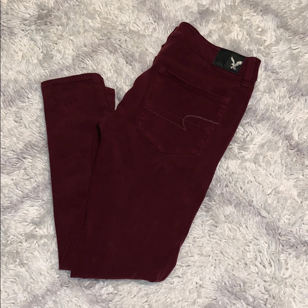 American Eagle Burgundy pants